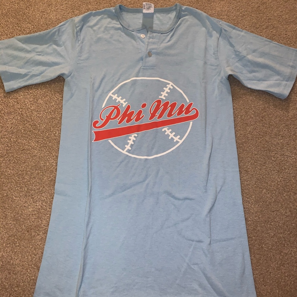 Phi Mu Baseball Tee